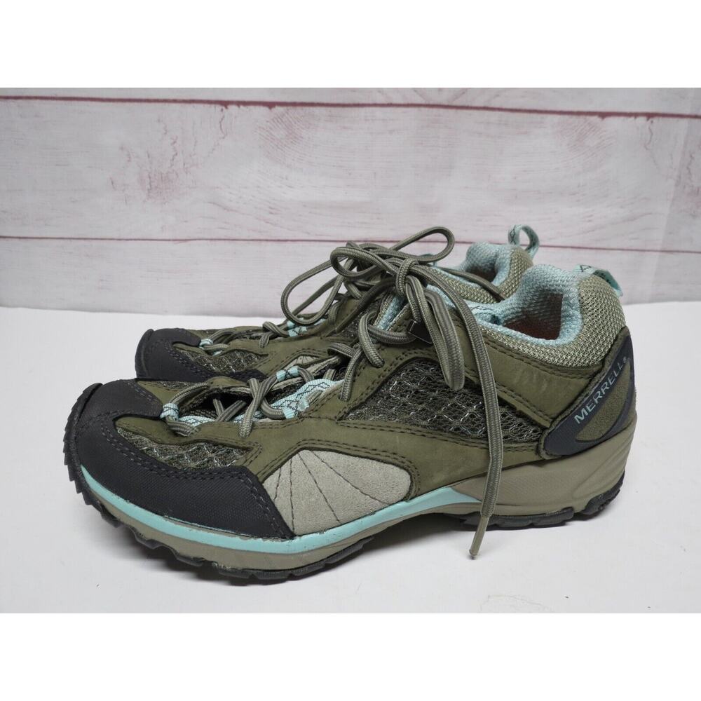 Merrell Womens 7 Avian Light Ventilator Hiking Sneakers Shoes Dusty Olive SMALL
